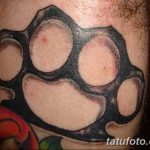 Фото тату кастет от 11.09.2018 №143 - tattoo brass knuckles - tatufoto.com