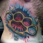 Фото тату кастет от 11.09.2018 №149 - tattoo brass knuckles - tatufoto.com