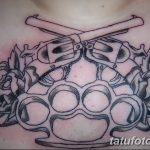 Фото тату кастет от 11.09.2018 №156 - tattoo brass knuckles - tatufoto.com