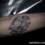 Фото тату кастет от 11.09.2018 №160 - tattoo brass knuckles - tatufoto.com