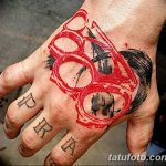 Фото тату кастет от 11.09.2018 №161 - tattoo brass knuckles - tatufoto.com