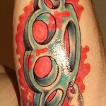 Фото тату кастет от 11.09.2018 №163 - tattoo brass knuckles - tatufoto.com