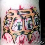 Фото тату кастет от 11.09.2018 №181 - tattoo brass knuckles - tatufoto.com