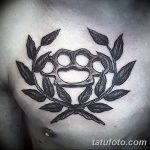 Фото тату кастет от 11.09.2018 №185 - tattoo brass knuckles - tatufoto.com
