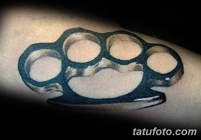 Фото тату кастет от 11.09.2018 №186 - tattoo brass knuckles - tatufoto.com