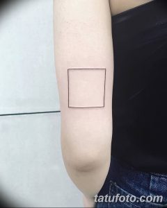 Фото тату квадрат от 15.09.2018 №003 - Square Tattoo - tatufoto.com
