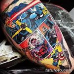 Фото тату комиксы супергерои от 03.09.2018 №156 - tattoos comics superher - tatufoto.com