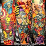 Фото тату комиксы супергерои от 03.09.2018 №202 - tattoos comics superher - tatufoto.com