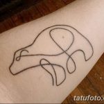 Фото тату контур от 01.09.2018 №160 - Photo tattoo outline - tatufoto.com