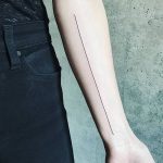 Фото тату линии от 17.09.2018 №135 - line tattoos - tatufoto.com