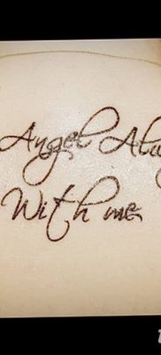 Фото тату мой ангел всегда со мной от 10.09.2018 №029 — my angel is always — tatufoto.com