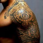 Фото тату полинезия от 24.09.2018 №056 - Polynesia tattoo - tatufoto.com