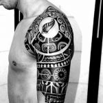 Фото тату полинезия от 24.09.2018 №063 - Polynesia tattoo - tatufoto.com