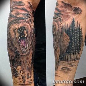 Фото тату с медведем от 12.09.2018 №059 - tattoo with a bear - tatufoto.com