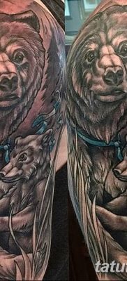 Фото тату с медведем от 12.09.2018 №111 — tattoo with a bear — tatufoto.com