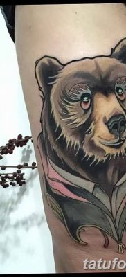 Фото тату с медведем от 12.09.2018 №115 — tattoo with a bear — tatufoto.com