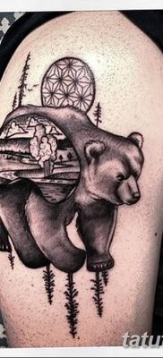 Фото тату с медведем от 12.09.2018 №124 — tattoo with a bear — tatufoto.com