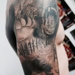 Фото тату с медведем от 12.09.2018 №127 - tattoo with a bear - tatufoto.com