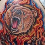 Фото тату с медведем от 12.09.2018 №138 - tattoo with a bear - tatufoto.com