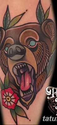 Фото тату с медведем от 12.09.2018 №167 — tattoo with a bear — tatufoto.com