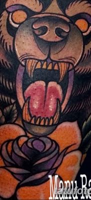 Фото тату с медведем от 12.09.2018 №168 — tattoo with a bear — tatufoto.com