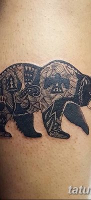 Фото тату с медведем от 12.09.2018 №184 — tattoo with a bear — tatufoto.com
