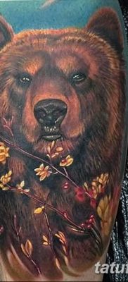 Фото тату с медведем от 12.09.2018 №201 — tattoo with a bear — tatufoto.com