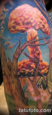 Фото тату ядерный взрыв (гриб) от 01.09.2018 №002 tattoo nuclear explosion — tatufoto.com