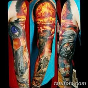 Фото тату ядерный взрыв (гриб) от 01.09.2018 №003 tattoo nuclear explosion - tatufoto.com