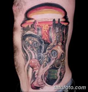 Фото тату ядерный взрыв (гриб) от 01.09.2018 №006 tattoo nuclear explosion - tatufoto.com