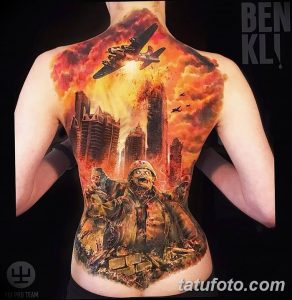 Фото тату ядерный взрыв (гриб) от 01.09.2018 №008 tattoo nuclear explosion - tatufoto.com