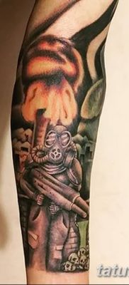 Фото тату ядерный взрыв (гриб) от 01.09.2018 №012 tattoo nuclear explosion — tatufoto.com