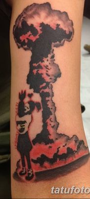 Фото тату ядерный взрыв (гриб) от 01.09.2018 №018 tattoo nuclear explosion — tatufoto.com