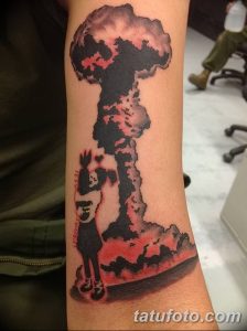 Фото тату ядерный взрыв (гриб) от 01.09.2018 №018 tattoo nuclear explosion - tatufoto.com