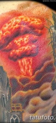 Фото тату ядерный взрыв (гриб) от 01.09.2018 №019 tattoo nuclear explosion — tatufoto.com