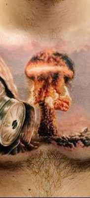 Фото тату ядерный взрыв (гриб) от 01.09.2018 №021 tattoo nuclear explosion — tatufoto.com