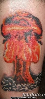 Фото тату ядерный взрыв (гриб) от 01.09.2018 №023 tattoo nuclear explosion — tatufoto.com