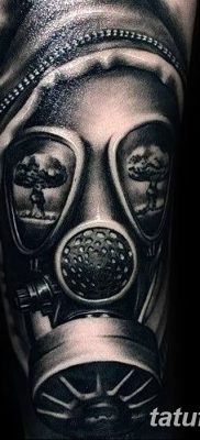 Фото тату ядерный взрыв (гриб) от 01.09.2018 №031 tattoo nuclear explosion — tatufoto.com