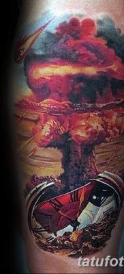 Фото тату ядерный взрыв (гриб) от 01.09.2018 №037 tattoo nuclear explosion — tatufoto.com
