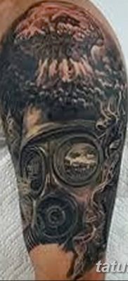 Фото тату ядерный взрыв (гриб) от 01.09.2018 №039 tattoo nuclear explosion — tatufoto.com