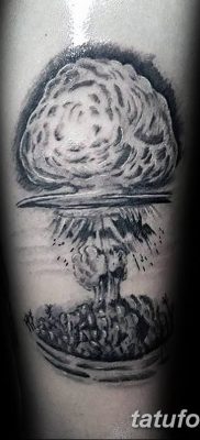 Фото тату ядерный взрыв (гриб) от 01.09.2018 №040 tattoo nuclear explosion — tatufoto.com