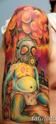 Фото тату ядерный взрыв (гриб) от 01.09.2018 №042 tattoo nuclear explosion — tatufoto.com