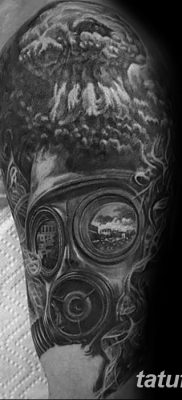 Фото тату ядерный взрыв (гриб) от 01.09.2018 №046 tattoo nuclear explosion — tatufoto.com
