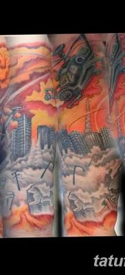 Фото тату ядерный взрыв (гриб) от 01.09.2018 №056 tattoo nuclear explosion — tatufoto.com