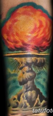 Фото тату ядерный взрыв (гриб) от 01.09.2018 №070 tattoo nuclear explosion — tatufoto.com