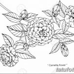 Фото эскизы тату камелия от 18.09.2018 №012 - sketches of camellia tattoos - tatufoto.com