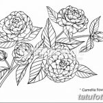 Фото эскизы тату камелия от 18.09.2018 №015 - sketches of camellia tattoos - tatufoto.com