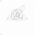 Фото эскизы тату камелия от 18.09.2018 №016 - sketches of camellia tattoos - tatufoto.com