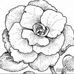 Фото эскизы тату камелия от 18.09.2018 №021 - sketches of camellia tattoos - tatufoto.com