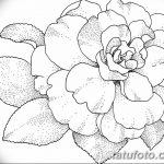 Фото эскизы тату камелия от 18.09.2018 №023 - sketches of camellia tattoos - tatufoto.com